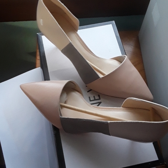 NINE WEST SHOES SIZE 7.5 M NATURAL - Picture 6 of 8